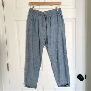 J. Crew Chambray tailored cotton pants